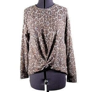 Hippie Rose Juniors' Cozy Twist-Front Top Sz M